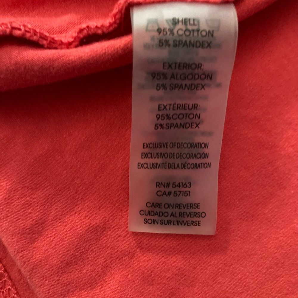 Calvin Klein SZ L Red T-Shirt Dress 95%cotton Super comfortable - Picture 7 of 10